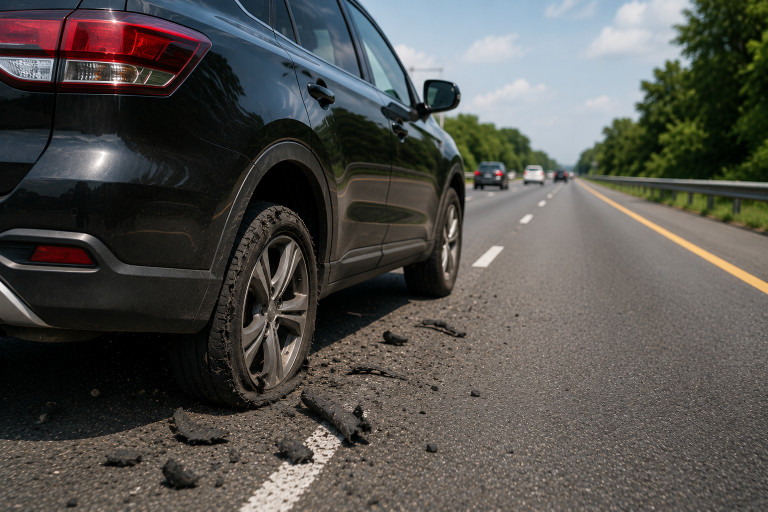 Tire Blowout on the Highway? Don't Hit the Brakes, Here's What to Do